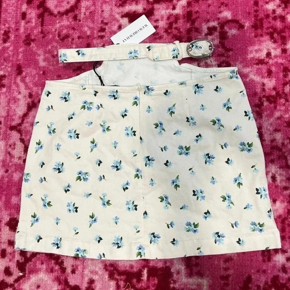 WeWoreWhat Skirt floral cut out high waisted revolve - Picture 3 of 6